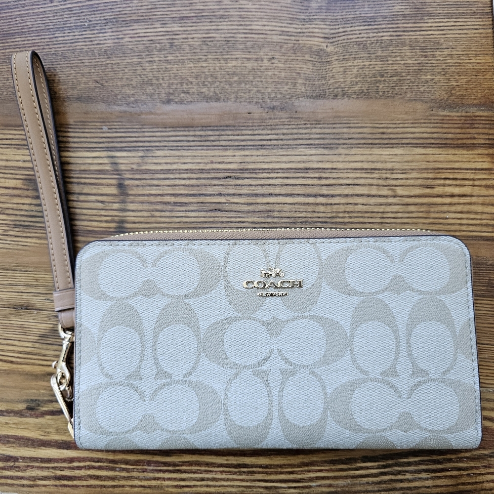 Coach Long Zip Around Wallet